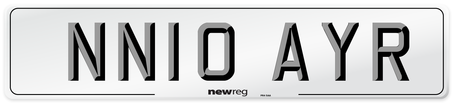 NN10 AYR Number Plate from New Reg